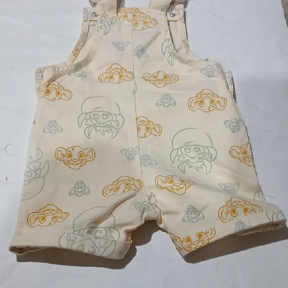 Cream and Blue Overalls with Bib Straps - Picture 4 of 4
